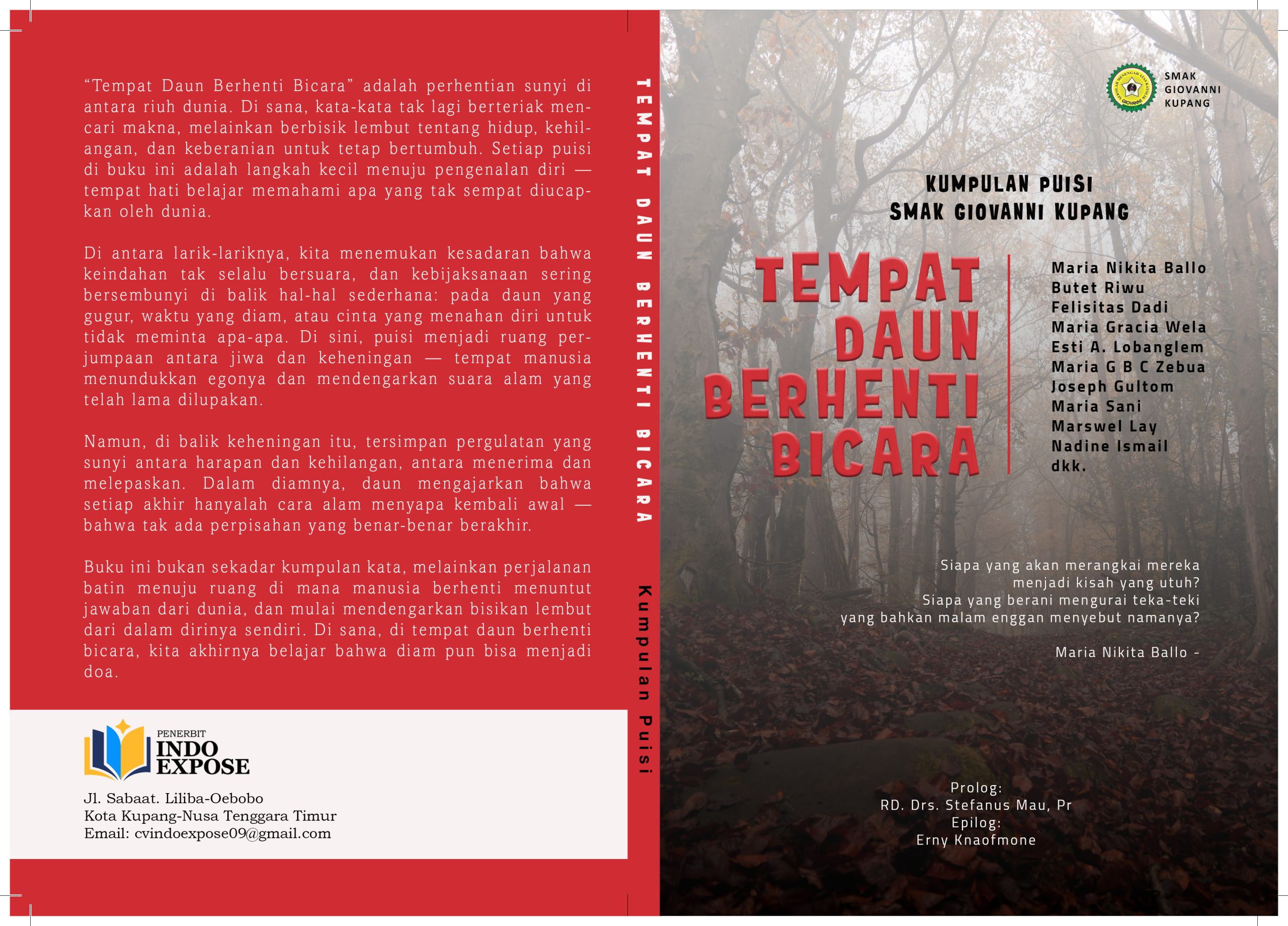 SMAK Giovanni Kupang Terbitkan Buku Kumpulan Puisi: “Tempat Daun Berhenti Bicara”