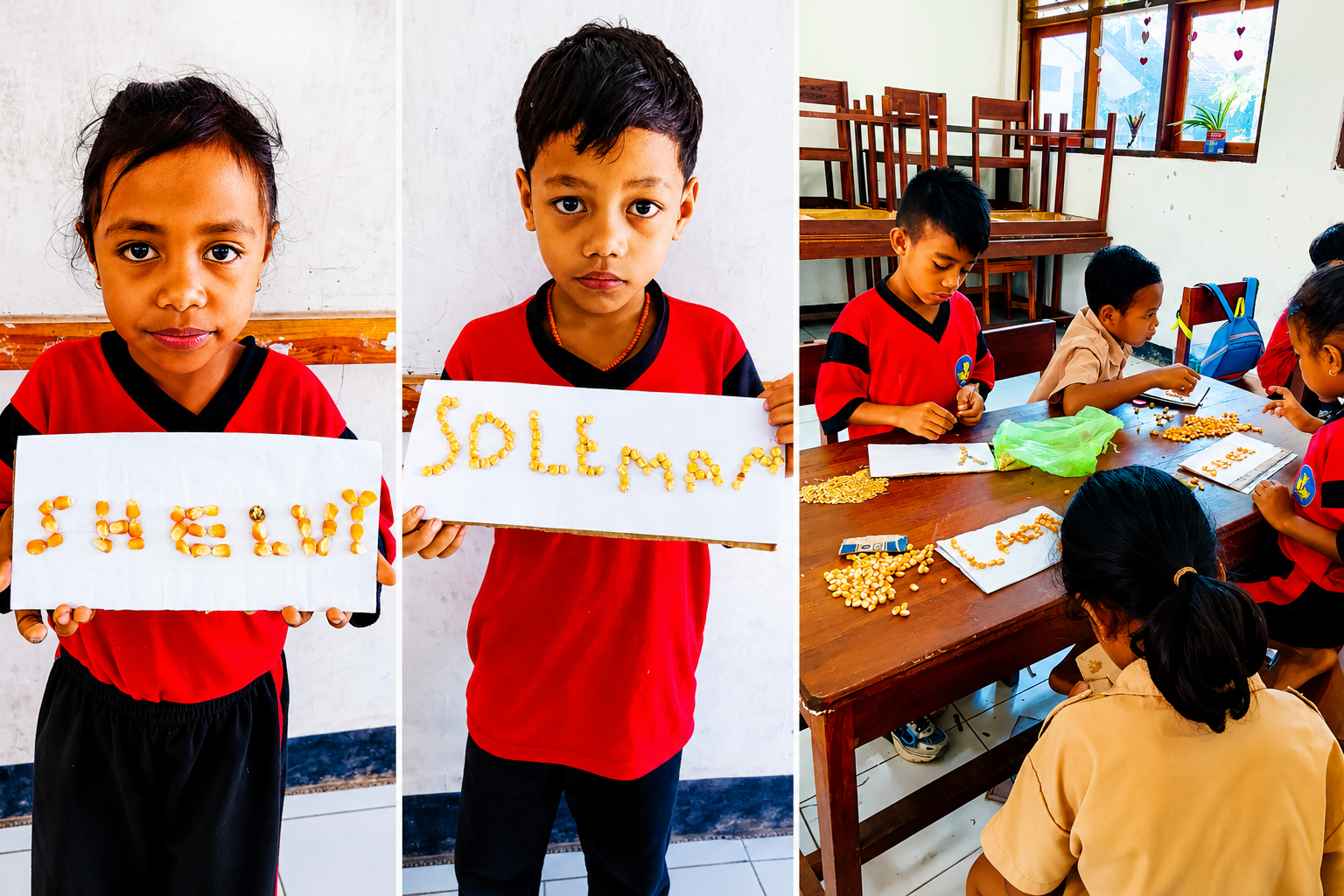 Belajar Menulis dari Alam: Kreativitas dan Ketekunan Siswa Kelas II SD GMIT Oehani Melalui Kolase Biji-bijian